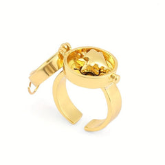 BFF Letter Openable Alloy Ring - Creative Design