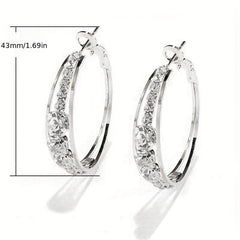 Circle Earrings & Ear Cuffs Set - Party Jewelry Gift