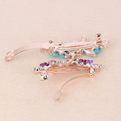 Rose Flower Butterfly Hair Clip for Spring