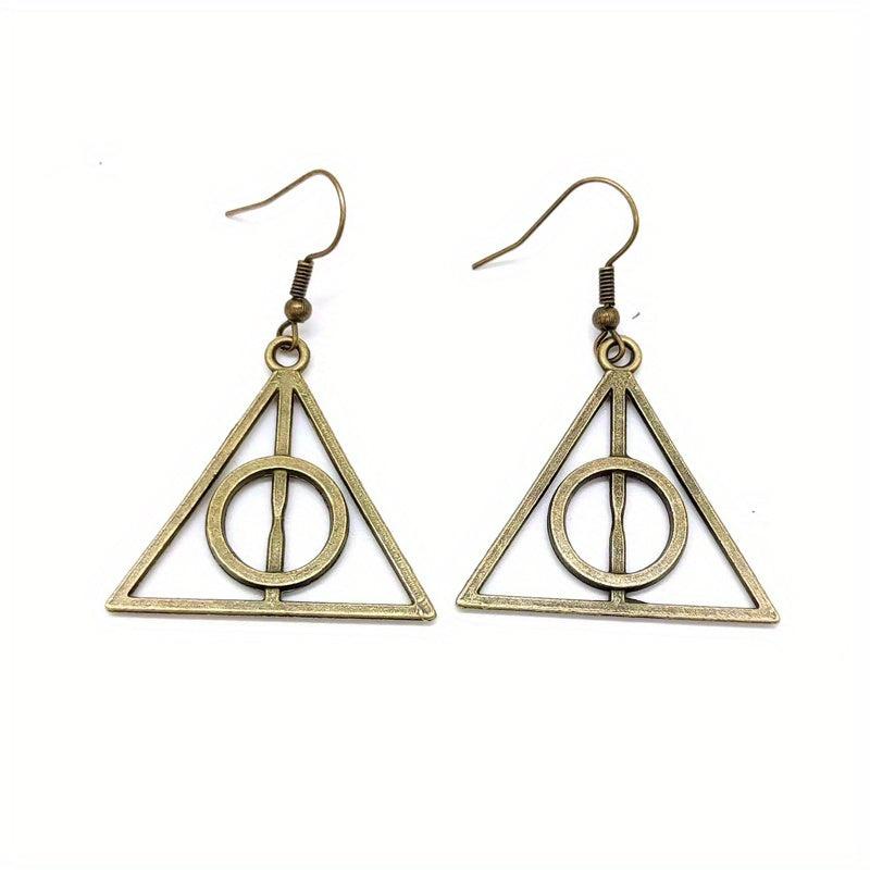 Cartoon Metal Triangle Earrings - Boys & Girls