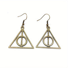 Cartoon Metal Triangle Earrings - Boys & Girls