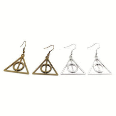 Cartoon Metal Triangle Earrings - Boys & Girls