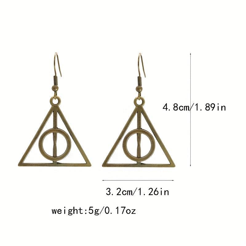 Cartoon Metal Triangle Earrings - Boys & Girls