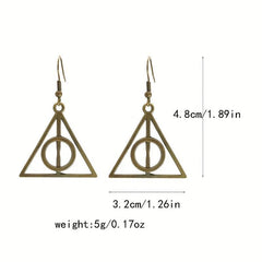 Cartoon Metal Triangle Earrings - Boys & Girls