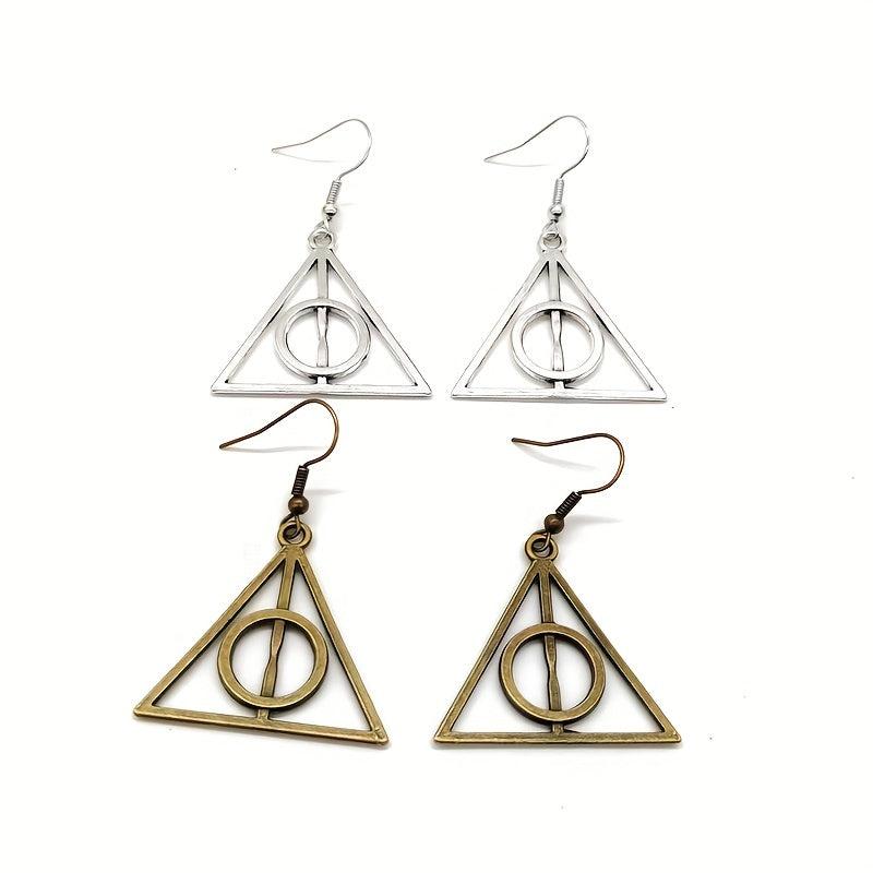 Cartoon Metal Triangle Earrings - Boys & Girls