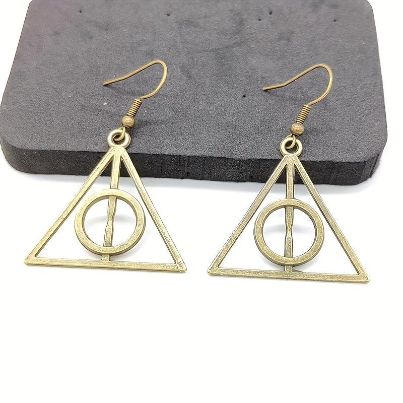 Cartoon Metal Triangle Earrings - Boys & Girls