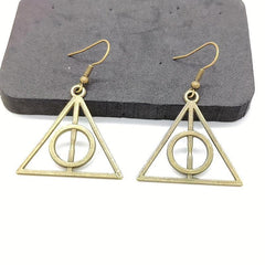 Cartoon Metal Triangle Earrings - Boys & Girls