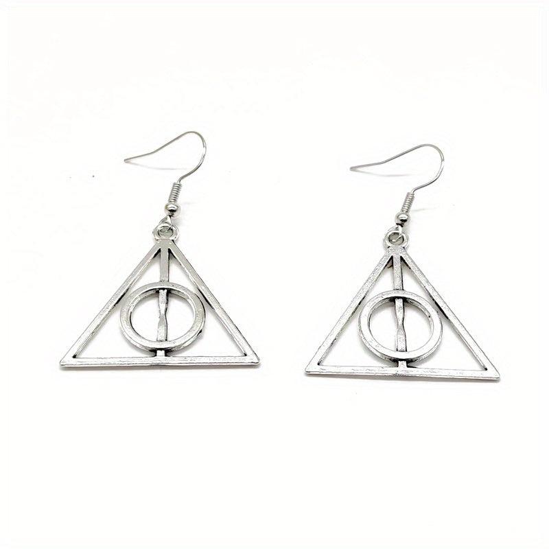 Cartoon Metal Triangle Earrings - Boys & Girls