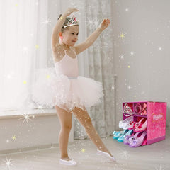 Princess Dress Up Shoes Set with Tiara, Earrings, Bracelets