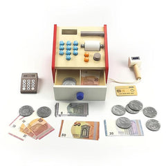 Small Foot Wooden Cash Register Set with Credit Card Scanner