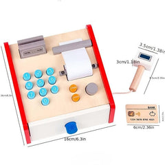 Small Foot Wooden Cash Register Set with Credit Card Scanner