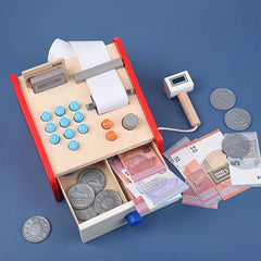Small Foot Wooden Cash Register Set with Credit Card Scanner