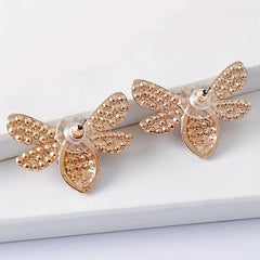 Small Bee Stud Earrings Party Wedding Jewelry