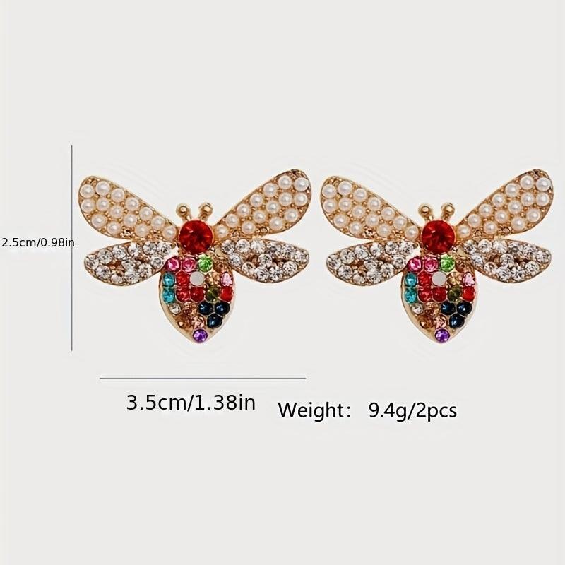 Small Bee Stud Earrings Party Wedding Jewelry