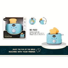 Kids Kitchen Pretend Play Set with Coffee Maker, Blender, Mixer, Toaster