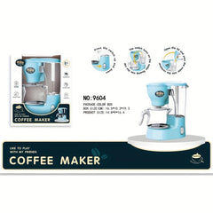 Kids Kitchen Pretend Play Set with Coffee Maker, Blender, Mixer, Toaster