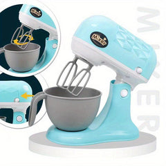 Kids Kitchen Pretend Play Set with Coffee Maker, Blender, Mixer, Toaster