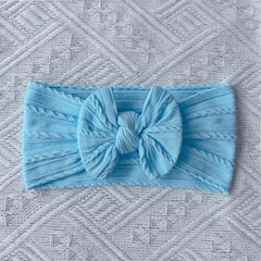 6 Baby Headband Set Soft Nylon Bow No Skin Irritation