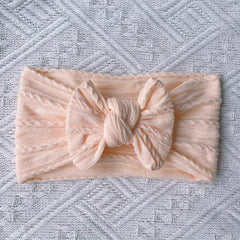6 Baby Headband Set Soft Nylon Bow No Skin Irritation