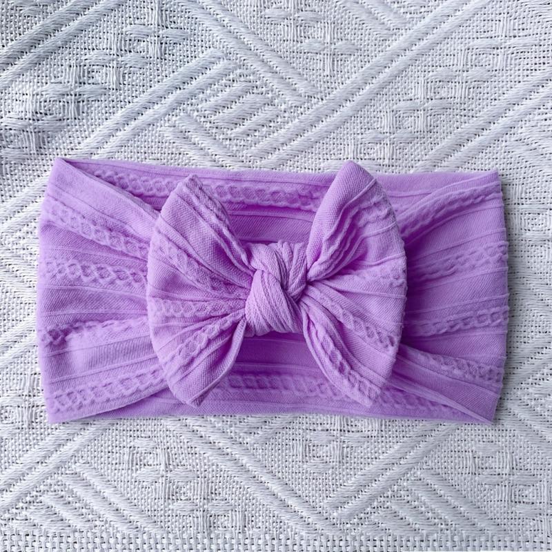 6 Baby Headband Set Soft Nylon Bow No Skin Irritation