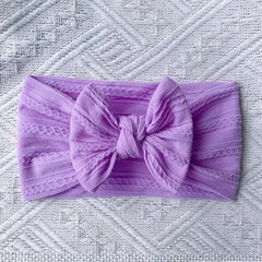 6 Baby Headband Set Soft Nylon Bow No Skin Irritation