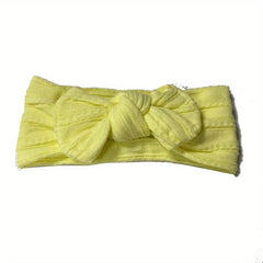 6 Baby Headband Set Soft Nylon Bow No Skin Irritation