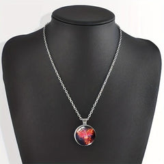 Phoenix Crystal Beads Pendant Necklace For Men And Women
