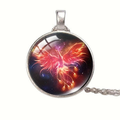 Phoenix Crystal Beads Pendant Necklace For Men And Women
