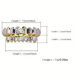 8 Tooth Top & Bottom Grills - Stylish Accessory for Men & Women