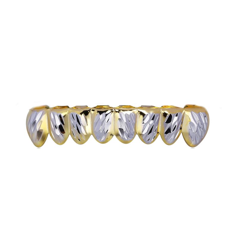 8 Tooth Top & Bottom Grills - Stylish Accessory for Men & Women