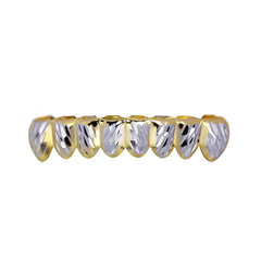 8 Tooth Top & Bottom Grills - Stylish Accessory for Men & Women