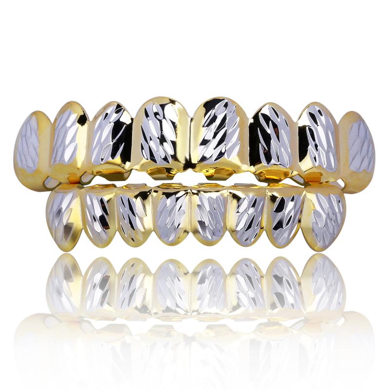 8 Tooth Top & Bottom Grills - Stylish Accessory for Men & Women