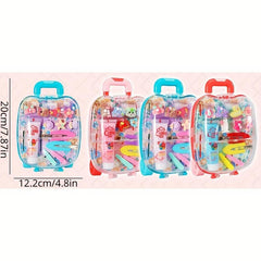 Princess Luggage & Hair Accessories Set with Jewelry Box