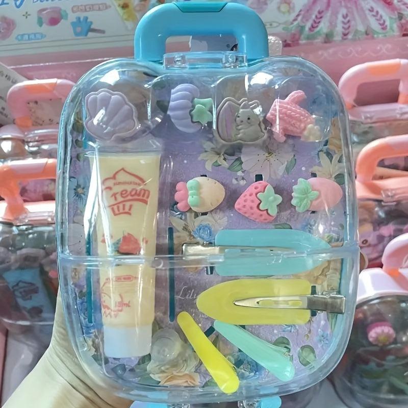Princess Luggage & Hair Accessories Set with Jewelry Box