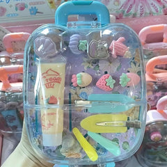 Princess Luggage & Hair Accessories Set with Jewelry Box