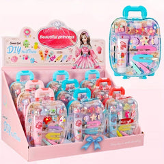 Princess Luggage & Hair Accessories Set with Jewelry Box