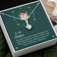 Creative Necklace & Message Card For Mom, Thoughtful Mother's Gift