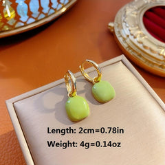 Geometric Dripping Square Ear Buckle