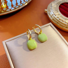 Geometric Dripping Square Ear Buckle