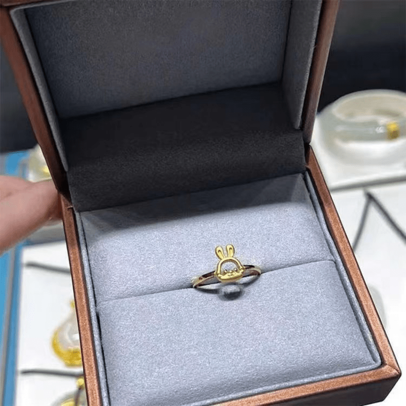 Adjustable Rabbit Ring Female Sweet And Ring