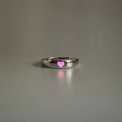 Luminous Couple Ring Glow In Dark Adjustable Finger Rings