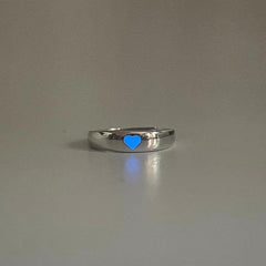 Luminous Couple Ring Glow In Dark Adjustable Finger Rings
