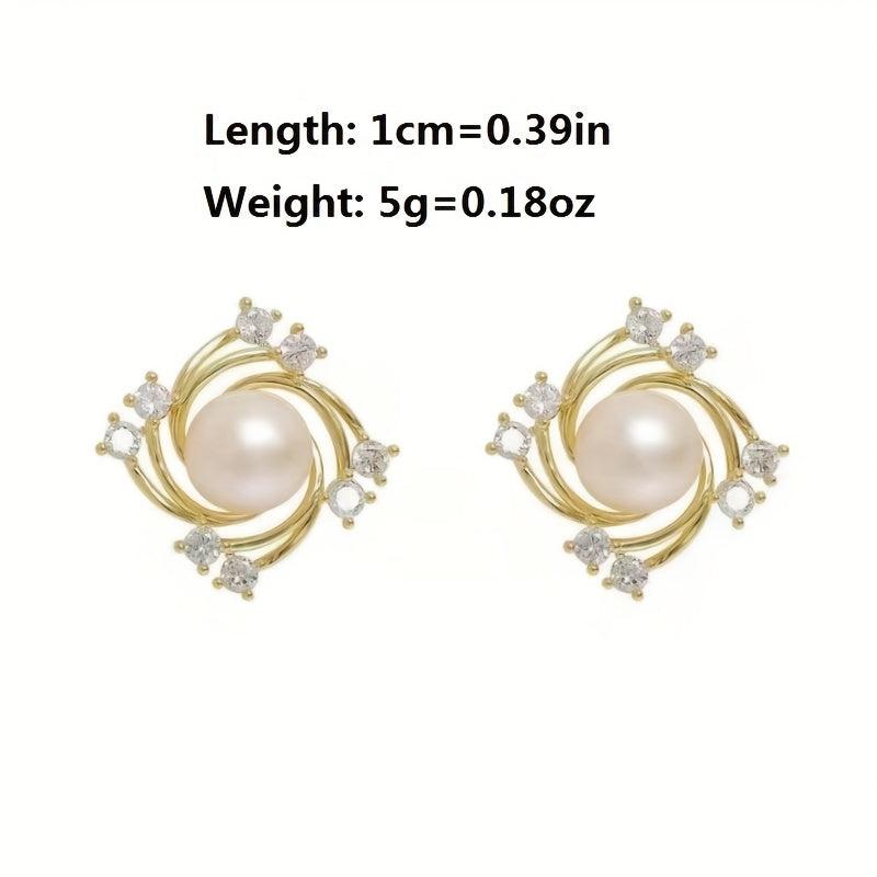 Pearl Earrings Women Girls Gift
