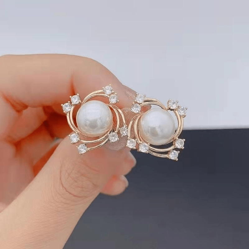 Pearl Earrings Women Girls Gift