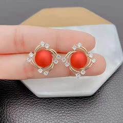 Pearl Earrings Women Girls Gift