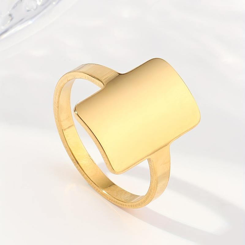 Square Minimalist Classic Women's Ring