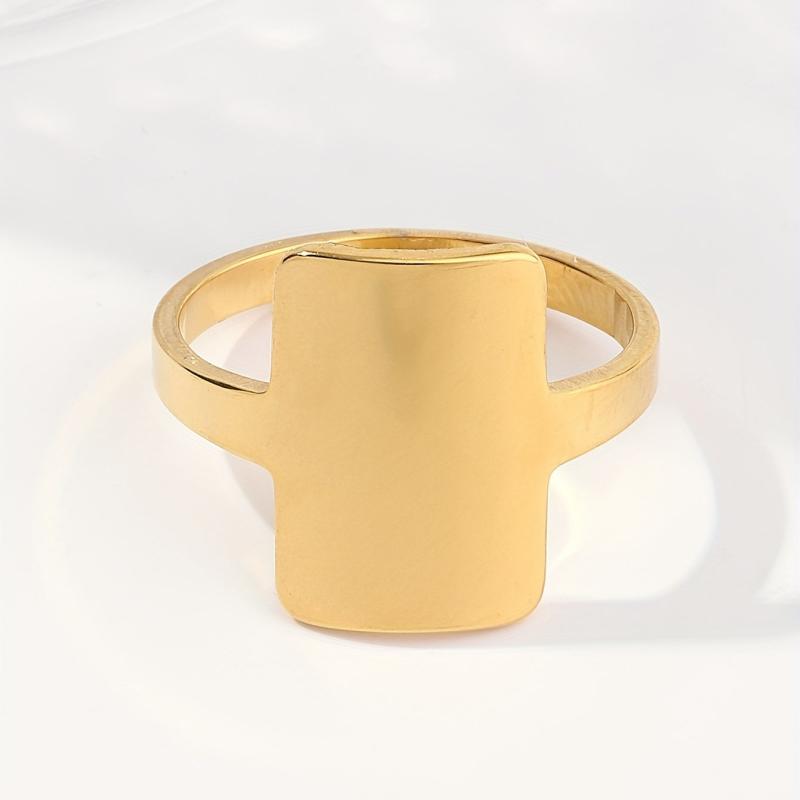 Square Minimalist Classic Women's Ring