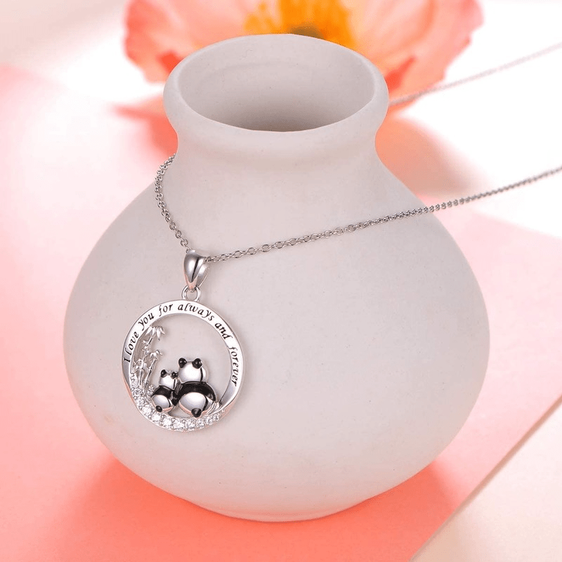 Cartoon Panda Pendant Necklace for Men