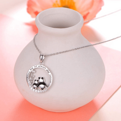 Cartoon Panda Pendant Necklace for Men