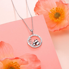 Cartoon Panda Pendant Necklace for Men